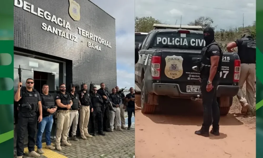 Polícia Civil detém 9 pessoas em Santaluz durante a Operação Luz do Amanhecer.