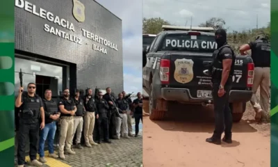 Polícia Civil detém 9 pessoas em Santaluz durante a Operação Luz do Amanhecer.