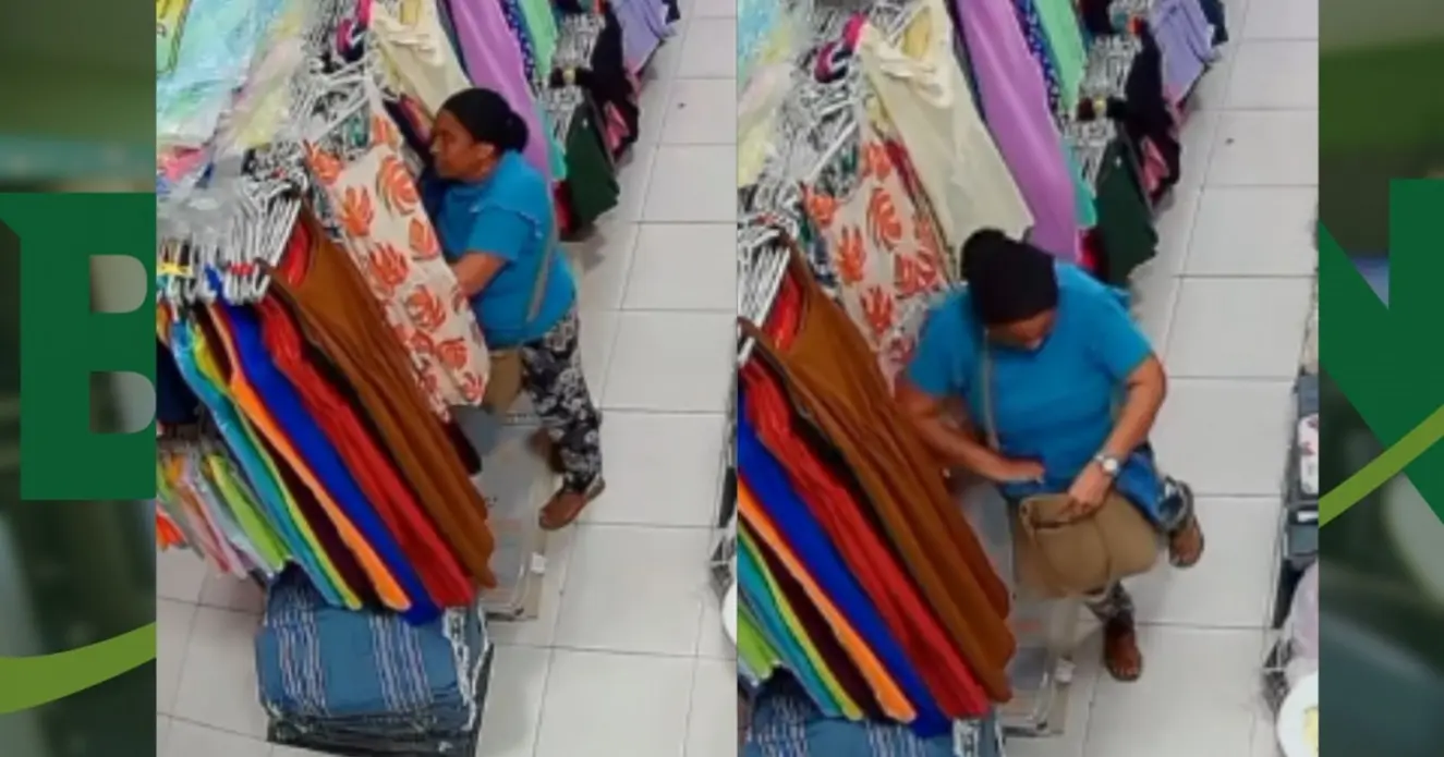 Mulher rouba dois itens de cama em loja de São Felipe, na Bahia.