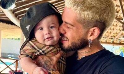 Zé Felipe causa polêmica na internet por comportamento com o filho: 'Irresponsável'