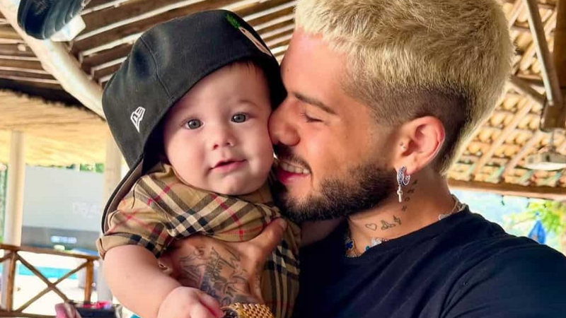 Zé Felipe causa polêmica na internet por comportamento com o filho: 'Irresponsável'