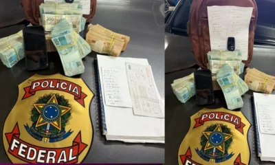 Ex-candidato a prefeito de Maraial é detido pela PF com R$ 270 mil em prédio da prefeitura de AL.