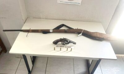 Forças de Segurança prendem homem em Inajá (PE) por posse ilegal de arma de fogo.