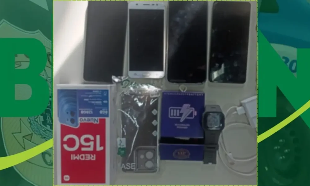 Detido em flagrante por roubo em loja de celulares em Itambé (BA)