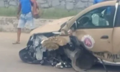 Policial Militar da 64ª CIPM se machuca após surto em Feira de Santana.