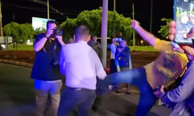 A vigilância dos apoiadores de Bolsonaro culmina em tumulto.