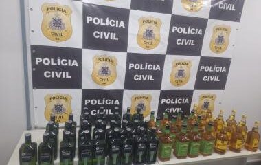 Ação Poison Drink confiscou mais de 500 garrafas de bebidas em Cansanção | SSP