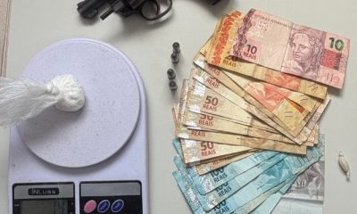 Inajá: Homem é preso em flagrante com arma, drogas e bolada em dinheiro